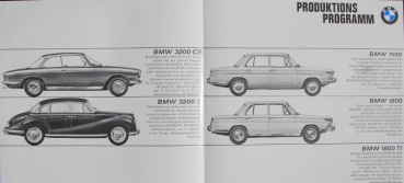BMW Modelprogram 1963 Carbrochure (5389)